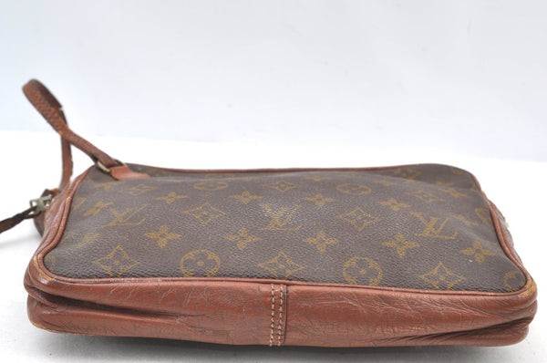 Authentic Louis Vuitton Monogram Pochette Sport Clutch Bag Old Model Junk K9063