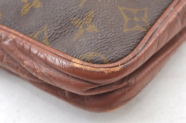 Authentic Louis Vuitton Monogram Pochette Sport Clutch Bag Old Model Junk K9063