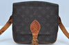 Auth Louis Vuitton Monogram Cartouchiere MM M51253 Shoulder Cross Bag Junk K9065