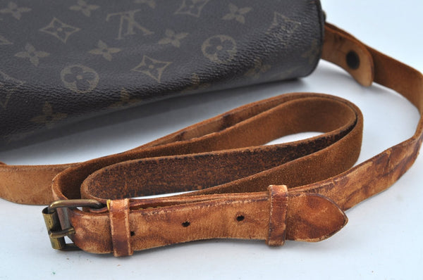 Auth Louis Vuitton Monogram Cartouchiere MM M51253 Shoulder Cross Bag Junk K9065