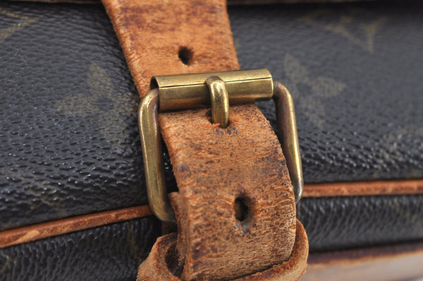 Auth Louis Vuitton Monogram Cartouchiere MM M51253 Shoulder Cross Bag Junk K9065