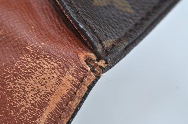 Auth Louis Vuitton Monogram Cartouchiere MM M51253 Shoulder Cross Bag Junk K9065