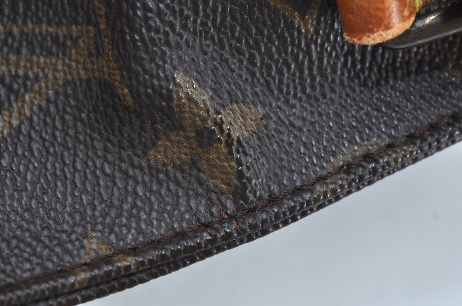 Auth Louis Vuitton Monogram Cartouchiere MM M51253 Shoulder Cross Bag Junk K9065