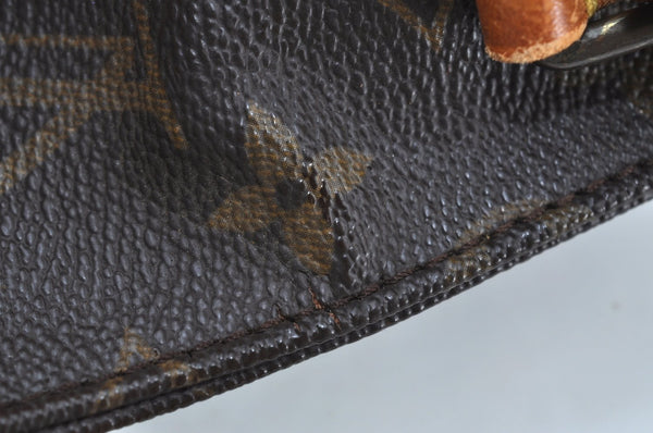 Auth Louis Vuitton Monogram Cartouchiere MM M51253 Shoulder Cross Bag Junk K9065