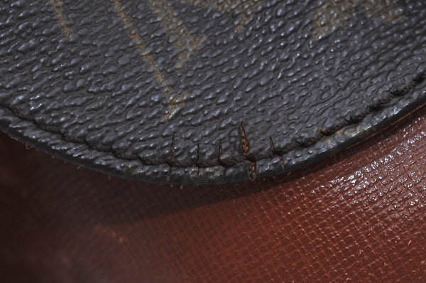 Auth Louis Vuitton Monogram Cartouchiere MM M51253 Shoulder Cross Bag Junk K9065