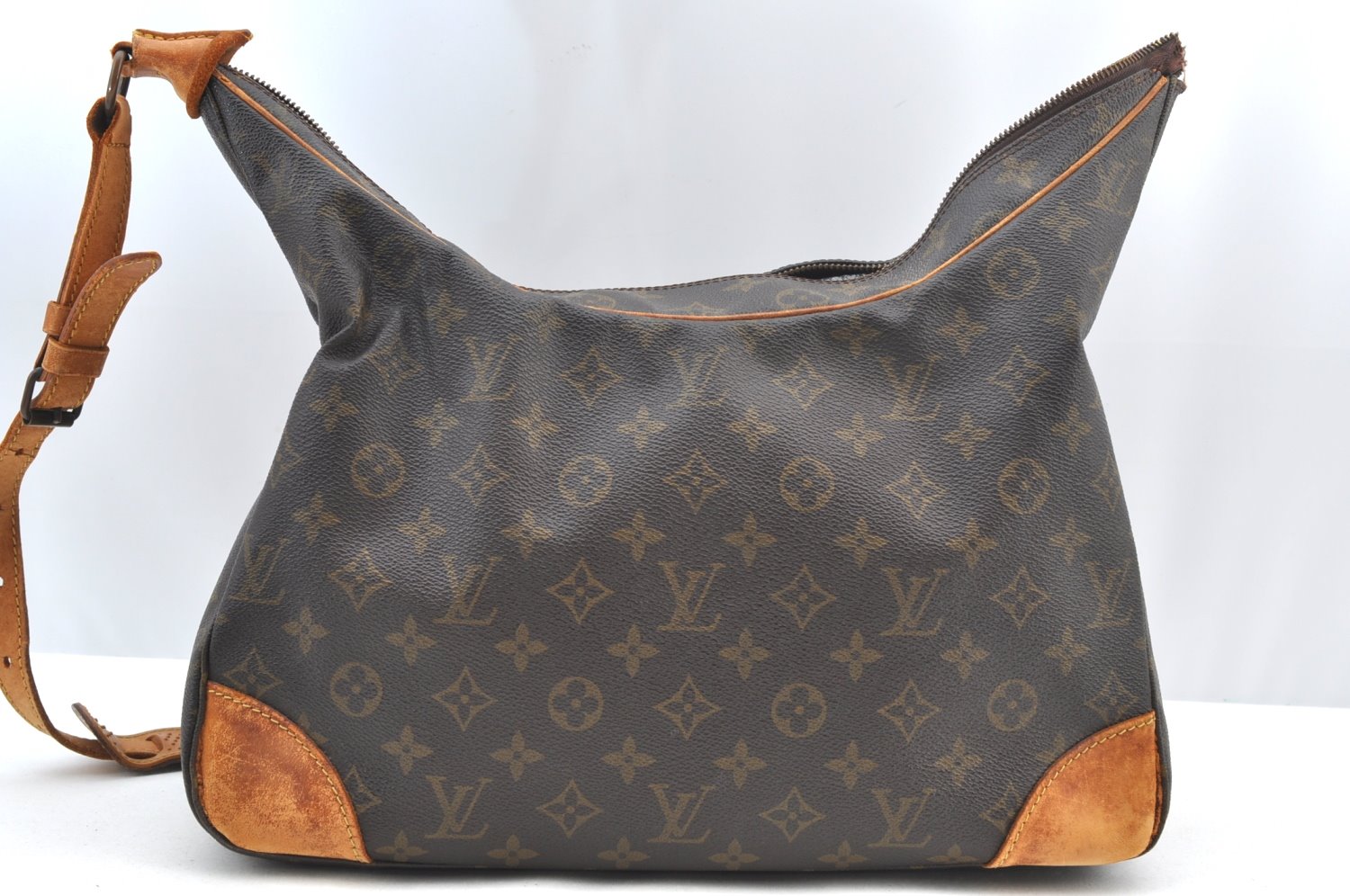 Authentic Louis Vuitton Monogram Boulogne 35 Shoulder Bag M51260 LV Junk K9068