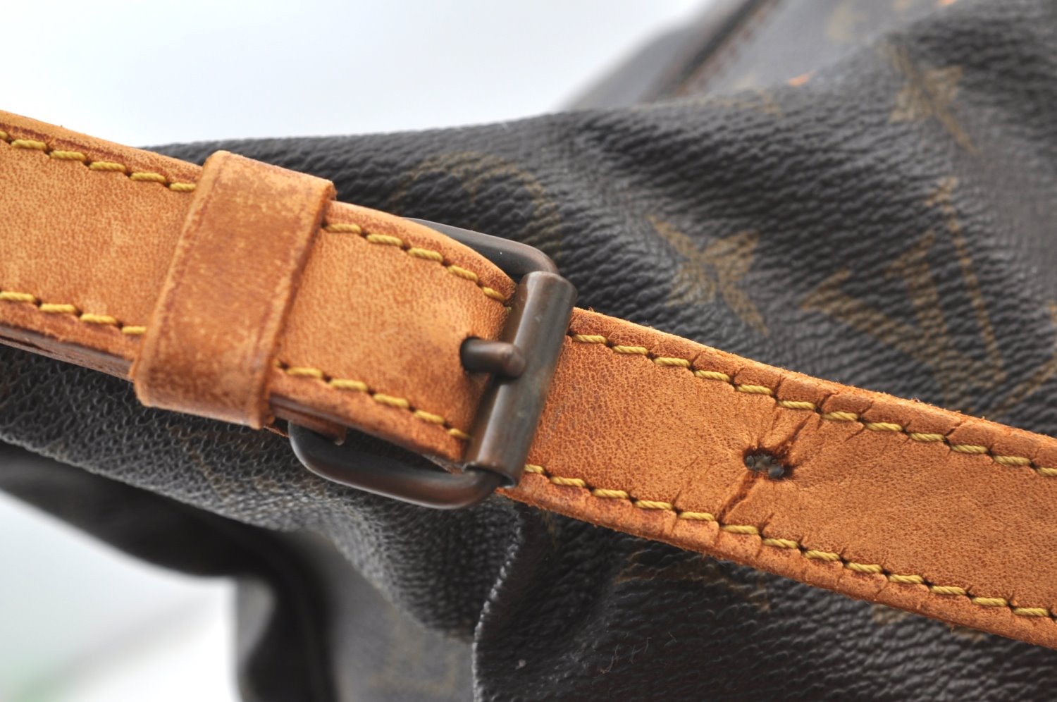 Authentic Louis Vuitton Monogram Boulogne 35 Shoulder Bag M51260 LV Junk K9068