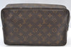 Auth Louis Vuitton Monogram Trousse Toilette 28 Clutch Hand Bag Old Model K9070