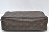 Auth Louis Vuitton Monogram Trousse Toilette 28 Clutch Hand Bag Old Model K9070