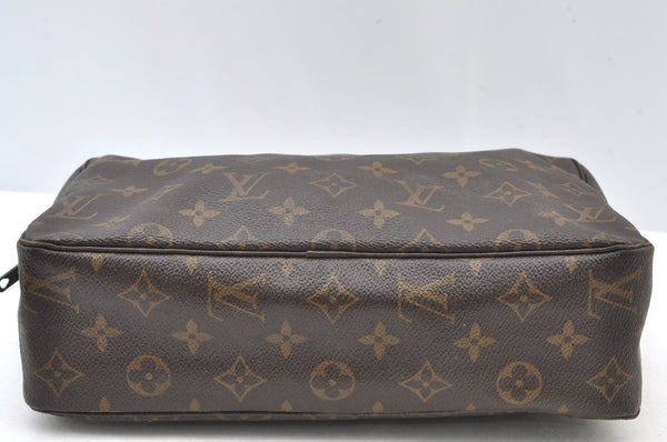 Auth Louis Vuitton Monogram Trousse Toilette 28 Clutch Hand Bag Old Model K9070