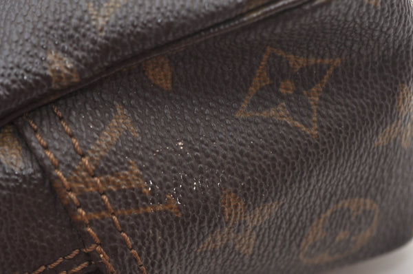 Auth Louis Vuitton Monogram Trousse Toilette 28 Clutch Hand Bag Old Model K9070
