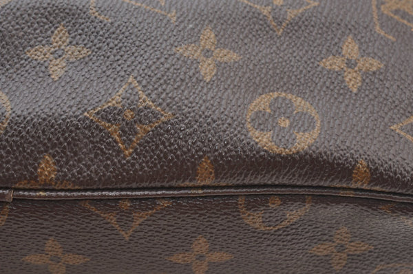 Auth Louis Vuitton Monogram Trousse Toilette 28 Clutch Hand Bag Old Model K9070