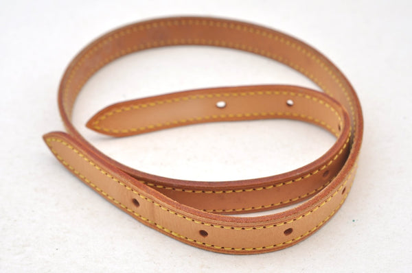 Authentic Louis Vuitton Leather Shoulder Strap For Bucket PM 27.6" Beige K9071