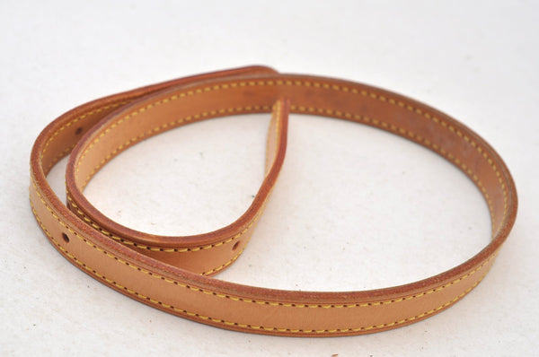 Authentic Louis Vuitton Leather Shoulder Strap For Bucket PM 27.6" Beige K9071