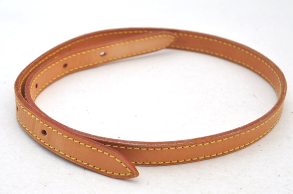 Authentic Louis Vuitton Leather Shoulder Strap For Bucket PM 27.6" Beige K9072