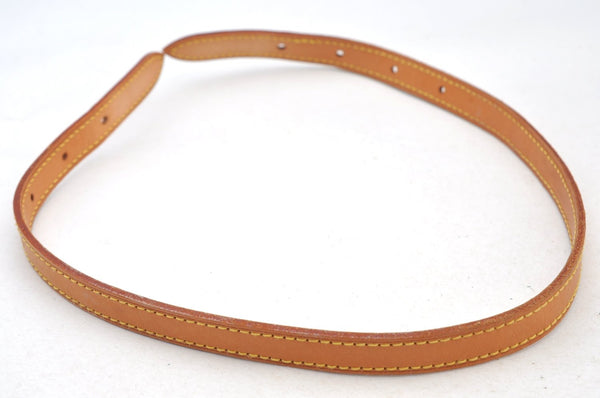 Authentic Louis Vuitton Leather Shoulder Strap For Bucket PM 27.6" Beige K9072