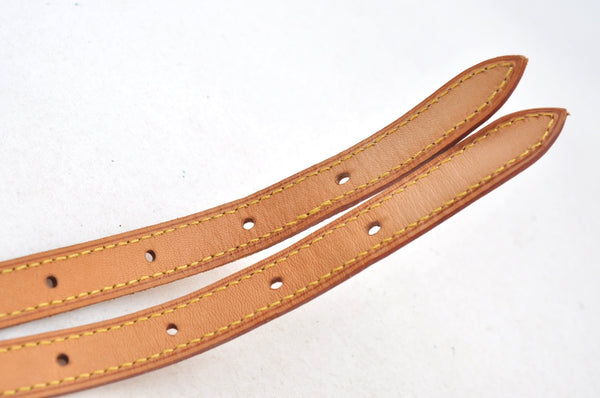 Authentic Louis Vuitton Leather Shoulder Strap For Bucket PM 27.6" Beige K9072