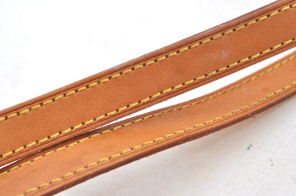 Authentic Louis Vuitton Leather Shoulder Strap For Bucket PM 27.6" Beige K9072