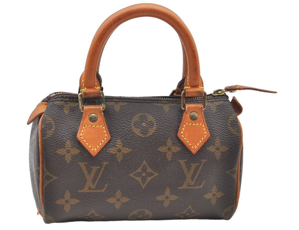 Authentic Louis Vuitton Monogram Mini Speedy Hand Bag Purse M41534 LV K9081