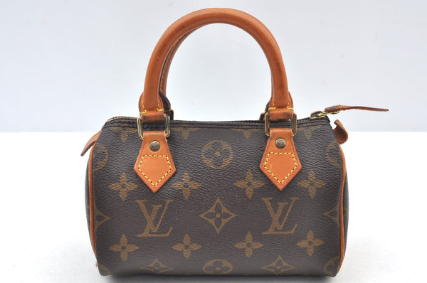 Authentic Louis Vuitton Monogram Mini Speedy Hand Bag Purse M41534 LV K9081
