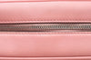 Authentic GUCCI GG Marmont Chain Shoulder Cross Bag Leather 447632 Pink K9083