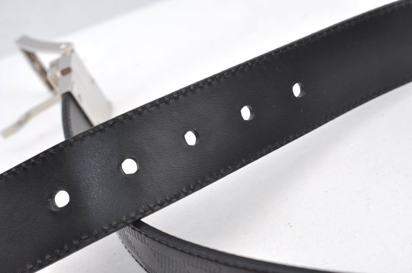 Auth Louis Vuitton Damier Infini Ceinture Boston Belt 85cm 34" M9674 Black K9088