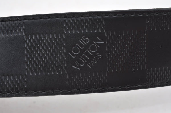 Auth Louis Vuitton Damier Infini Ceinture Boston Belt 85cm 34" M9674 Black K9088