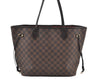 Authentic Louis Vuitton Damier Neverfull MM Shoulder Tote Bag N51105 LV K9089