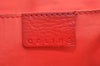 Authentic CELINE Boogie Bag Vintage Hand Bag Purse Leather Red K9091