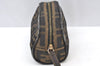 Authentic FENDI Vintage Zucca Pouch Purse Canvas Leather Brown Junk K9092