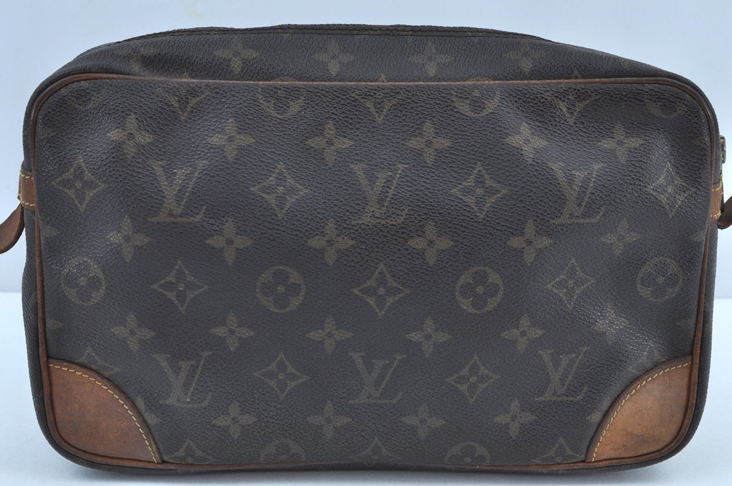 Authentic Louis Vuitton Monogram Compiegne 28 Clutch Hand Bag M51845 LV K9098