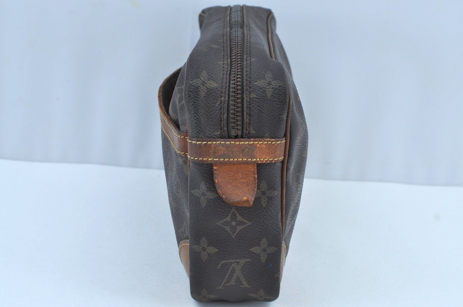 Authentic Louis Vuitton Monogram Compiegne 28 Clutch Hand Bag M51845 LV K9098