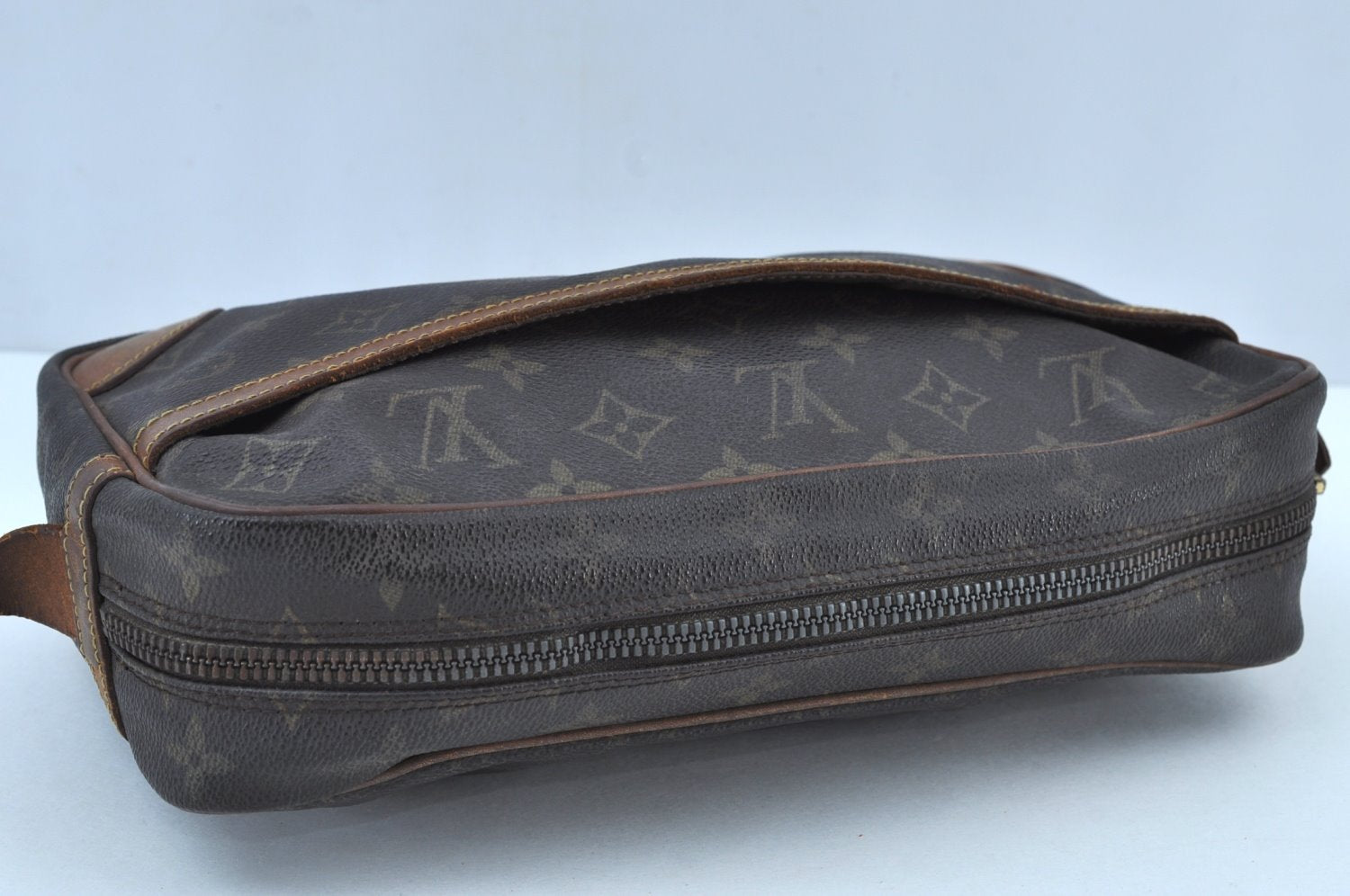 Authentic Louis Vuitton Monogram Compiegne 28 Clutch Hand Bag M51845 LV K9098