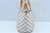 Authentic Louis Vuitton Damier Azur Totally PM Tote Bag White N41280 LV K9099