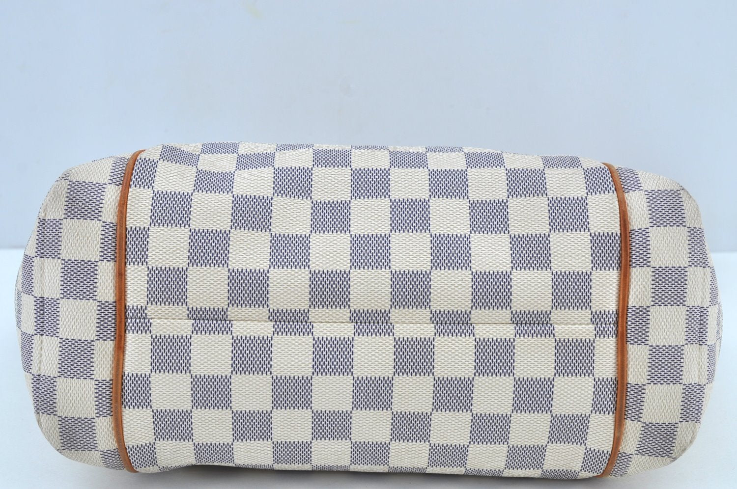 Authentic Louis Vuitton Damier Azur Totally PM Tote Bag White N41280 LV K9099