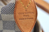 Authentic Louis Vuitton Damier Azur Totally PM Tote Bag White N41280 LV K9099