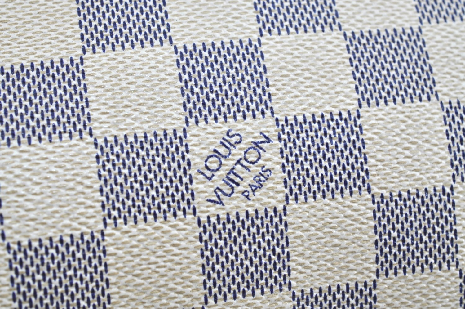 Authentic Louis Vuitton Damier Azur Totally PM Tote Bag White N41280 LV K9099