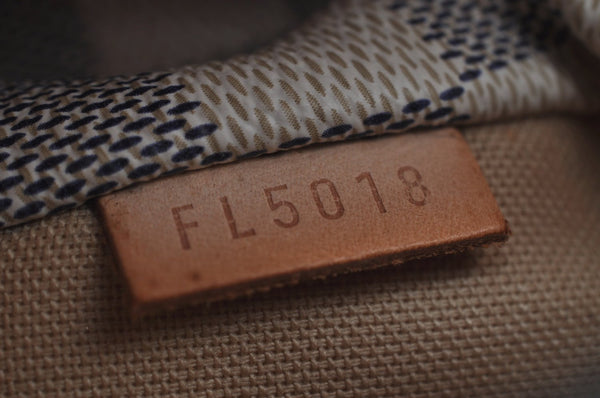 Authentic Louis Vuitton Damier Azur Totally PM Tote Bag White N41280 LV K9099