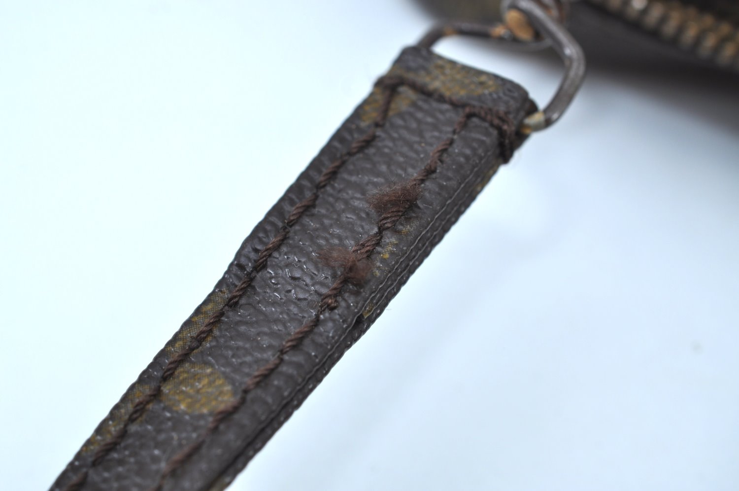 Authentic Louis Vuitton Monogram Danube Shoulder Cross Bag Old Model Junk K9101