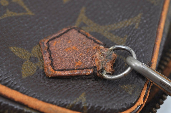 Authentic Louis Vuitton Monogram Danube Shoulder Cross Bag Old Model Junk K9101