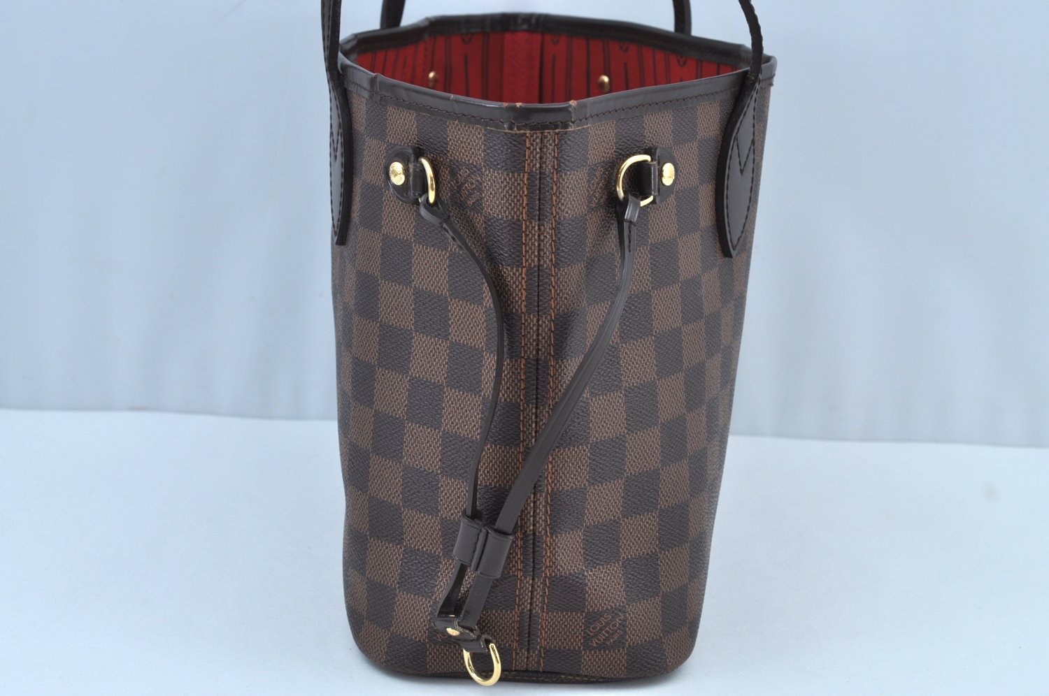 Authentic Louis Vuitton Damier Neverfull PM Shoulder Tote Bag N51109 LV K9109