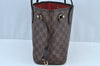 Authentic Louis Vuitton Damier Neverfull PM Shoulder Tote Bag N51109 LV K9109