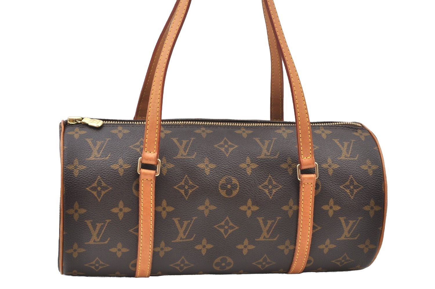 Authentic Louis Vuitton Monogram Papillon 30 Hand Bag M51385 LV K9111