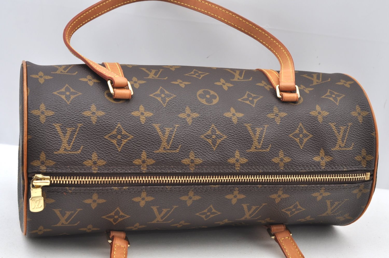 Authentic Louis Vuitton Monogram Papillon 30 Hand Bag M51385 LV K9111