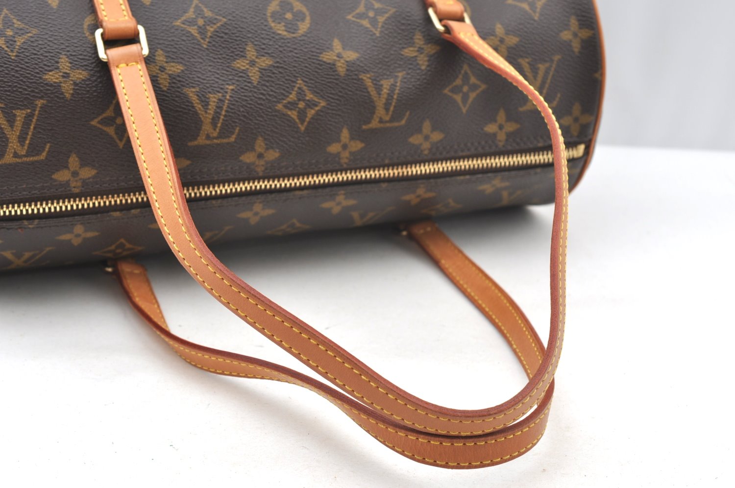 Authentic Louis Vuitton Monogram Papillon 30 Hand Bag M51385 LV K9111