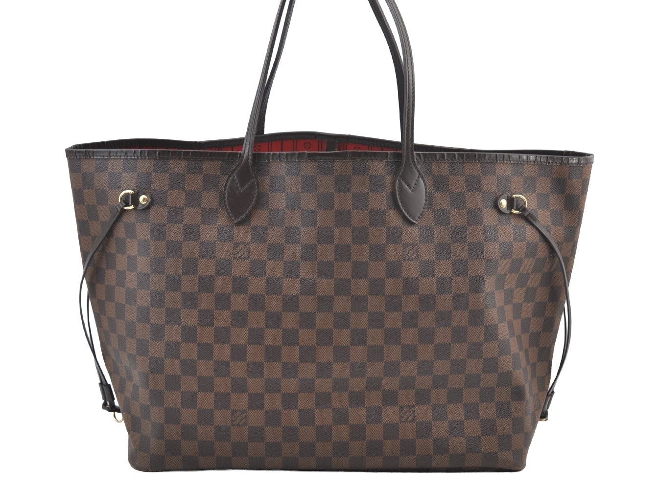 Authentic Louis Vuitton Damier Neverfull GM Shoulder Tote Bag N51106 LV K9112