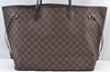 Authentic Louis Vuitton Damier Neverfull GM Shoulder Tote Bag N51106 LV K9112