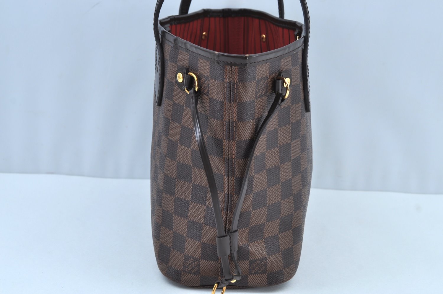 Authentic Louis Vuitton Damier Neverfull PM Shoulder Tote Bag N51109 LV K9113