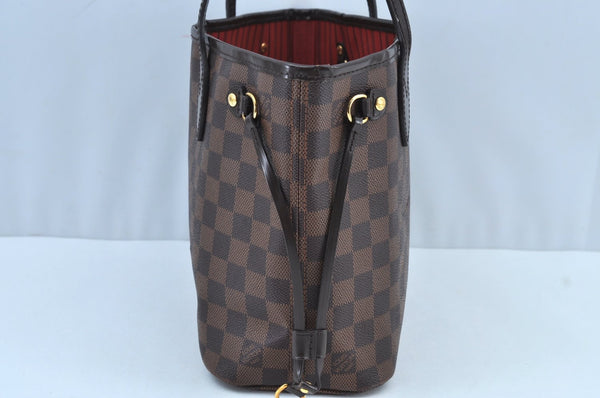 Authentic Louis Vuitton Damier Neverfull PM Shoulder Tote Bag N51109 LV K9113