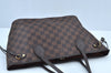 Authentic Louis Vuitton Damier Neverfull PM Shoulder Tote Bag N51109 LV K9113